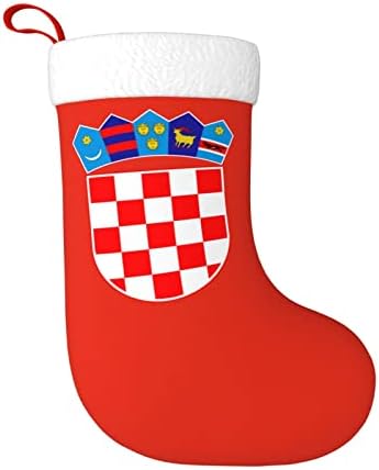 Национален амблем на Национален амблем на Хрватска Божиќна декорација Класичен декорација Класик 18 инчи камин виси чорап