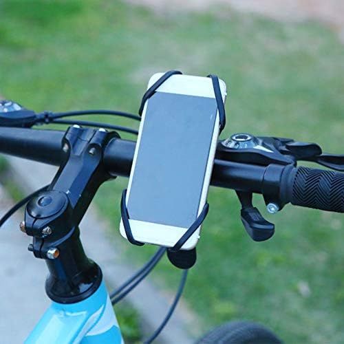 Besportble велосипед телефон штанд силиконски анти-лизгачки велосипед лента GPS држач за мобилни телефони се вклопува во држачот на мотоцикл стол