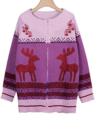 Женски Божиќни џемпери моден џемпер илуминативен џемпер од скокач
