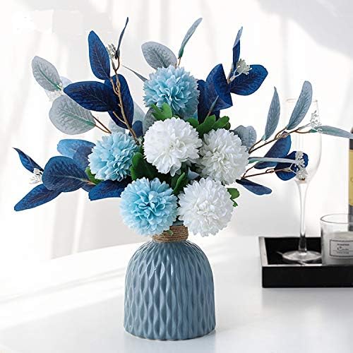 Вештачки цвеќиња на Навеида со вазни faux hydrangea цветни аранжмани за домашна забава за свадби за забава