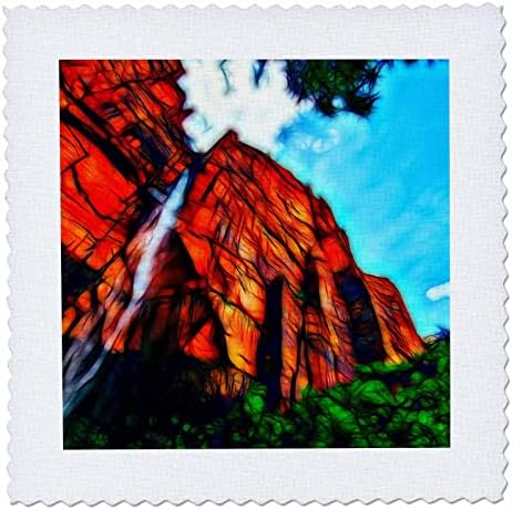 3дроза Јосемит Водопад Слика На Светло Внесено Сликарство-Ватенка Квадрати
