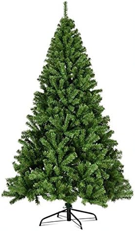Вештачко дрво со вештачко дрво со 4ft зелена Божиќна декорација со 200 совети за гранки, метален штанд. Погоден за Божиќна забава, семејство,