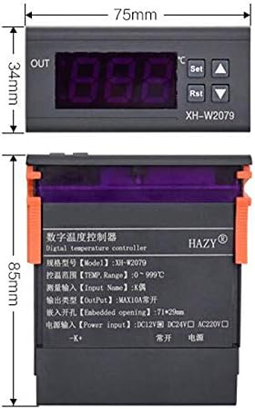 DC12V W2079 Дигитален дисплеј за греење на термостат PID автоматски термостат