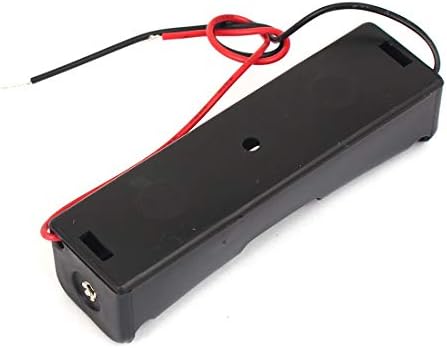 AEXIT SPRING SPREATED напојување и модул за напојување Двојно жичен 1 x 3,7V 18650 Батерија Отворена држач за кутии за кутии црни