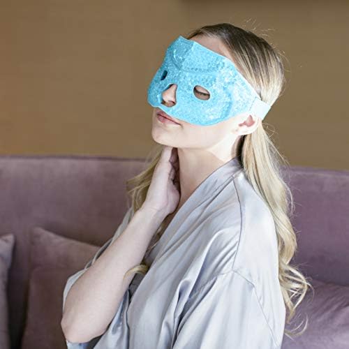 Fomi Hotешка и ладна терапија гел гел маска за очите на лицето | Ледена маска за главоболка од мигрена, олеснување на стресот |