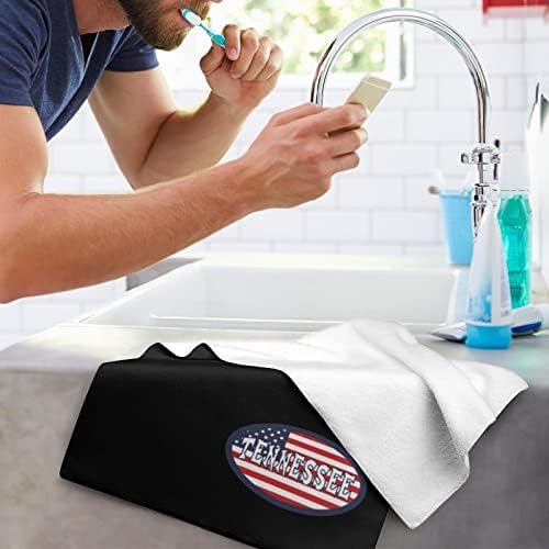 Американско Тенеси знаме за мијалник за миење садови 28,7 x13,8 крпи за лице Супер -фино влакна Високо апсорбираат крпи за крпи