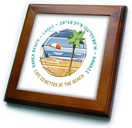3дроза Американски Плажи-Плажа Кахеа, Ланаи, Летна Авантура на Хаваи. - Врамени Плочки