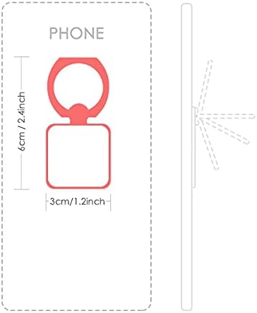 Пинто животински уметнички житни илустрации шема на квадратни мобилни телефони прстен држач за држач за заграда Универзален подарок за