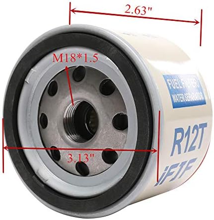 Елемент на сепаратор на вода за морско гориво на IFJF на R12T филтер за гориво/сепаратор на вода 120AT NPT ZG1/4-19 FITS Дизел моторот го заменува S3240 18-7947