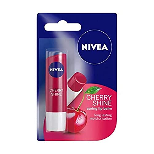 Nivea Cherry Shine Грижа за мелем за усни - Долготрајно навлажнување - 4,8g