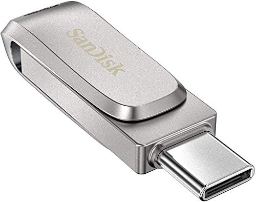 Sandisk Ултра Двоен Диск ЛУКС USB Тип-C 1TB Флеш Диск За Паметни Телефони, Таблети И Компјутери - ГОЛЕМА Брзина USB 3.1 Пенкало