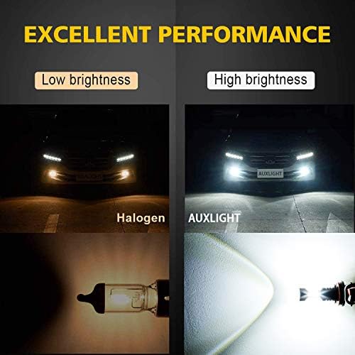 AUXLIGHT H3 LED Магла СВЕТИЛКИ DRL, 3000 Лумени Исклучително Светла Светилки Замена За Автомобили, Камиони, 6000K Ксенон Бела