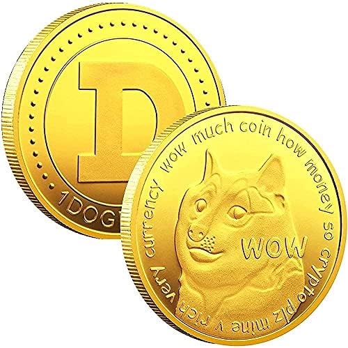 Dogecoin Комеморативна Монета Колектор Ида Cryptocurrency Позлатени Dogecoin Љубовници Монета Колектор Со Заштитни Случај