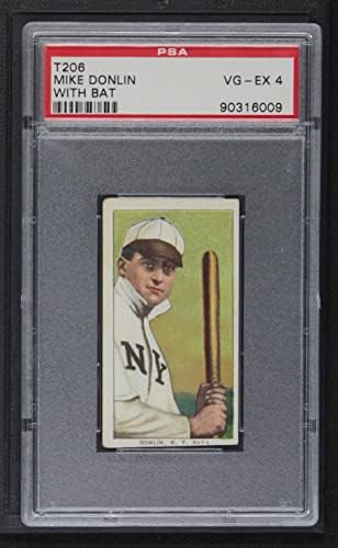 1909 T206 BAT MIKE DONLIN New Yorks Giants PSA PSA 4,00 гиганти