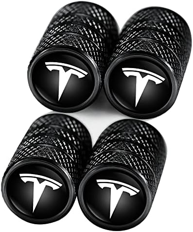 Капчиња за вентили за вентили за гуми за гуми, форма на логото на матични капаци, компатибилен со Tesla Model Y X S 3 серии додатоци за автомобили