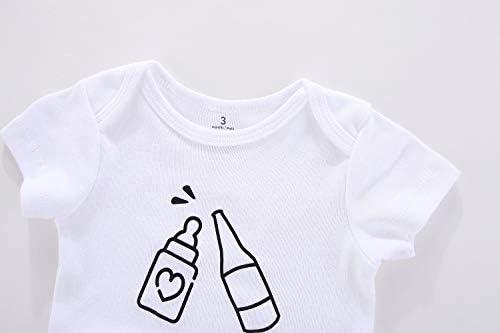 Винзик Среќен 1-ви ден на таткото на таткото, ромпер облека, облечена облека новороденче момче девојче едно парче кошула со комбинезон