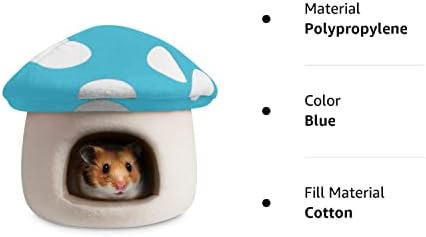 Холипет миленичиња кревет мали животни кревет холандски свињи гнездо Еже стаорец чинчила заморчиња мини куќа, сина печурка, с
