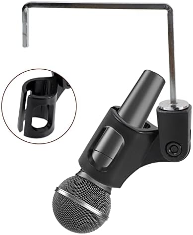 Мистински безжични микрофони микрофон додаток 1 сет на преносен микрофон метал држач за сакциски клип микрофон за фиксирање на микрофон на