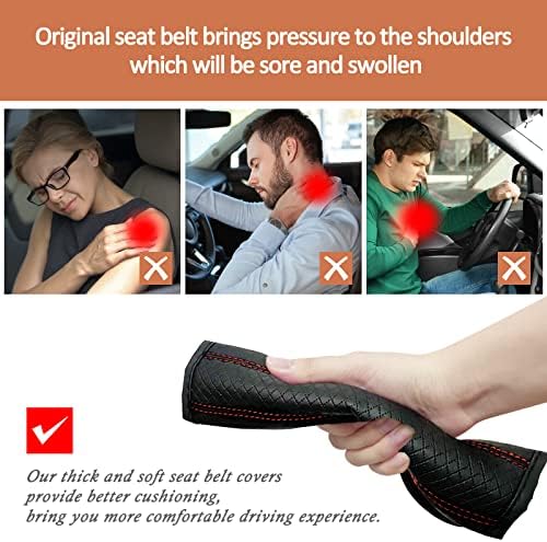 2 парчиња капаци на безбедносниот ремен на автомобилот - капаци на безбедносните ремени за возрасни, удобни ленти за седишта за автомобили, влошки за рамо, заштитни?