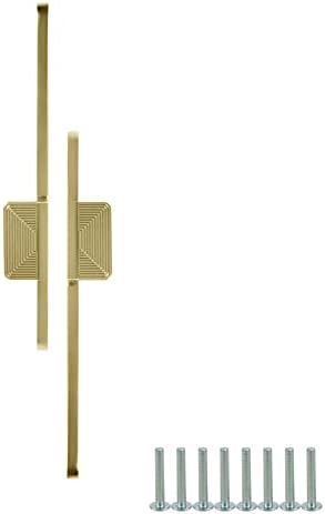 Mewutal 2 парчиња луксузен плакарот Повлечете го копчето за фиоки за злато 288мм/11,34 Кабинетот хардвер рачки за шкафчиња, гардероби, шкафови