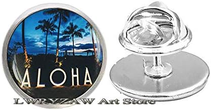 Алоха Пин, Хаваи накит, Алоха Хавајски брош, Хавајски тропски хавајски пин, летен брош, подарок Алоха Хаваии, М142