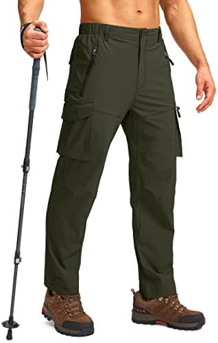 Пудола мажи за пешачење карго панталони ги надминува работните панталони за мажи UPF50+ со џебови од патент