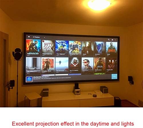 Екран за проектор на Liruxun Projector 16: 10.100 120 инчи рефлексивни ткаенини за проекција на ткаенина за YG300 DLP LED видео -зраци