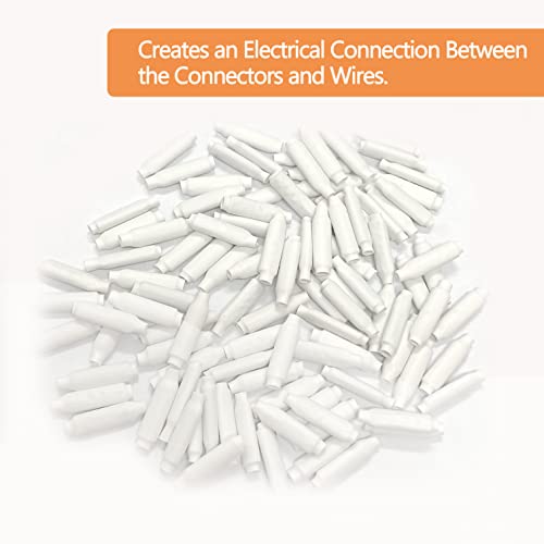 Конектори за низок напон со низок напон Choytong, суви б-конектори жица раздвојување на гравчиња од грав за грав за низок напон, бело
