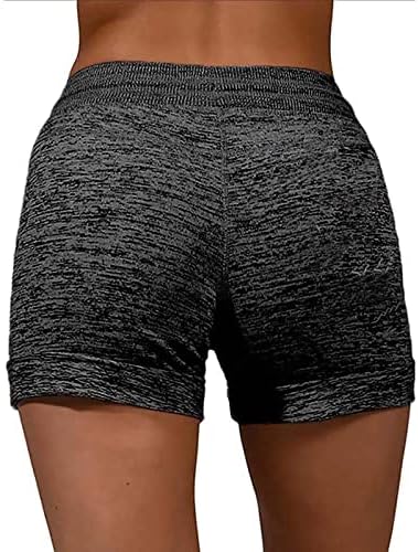 2023 женски летни шорцеви Обични удобни високи половини широки нозе атлетски шорцеви starвездени ленти печати проточни шорцеви со џебови