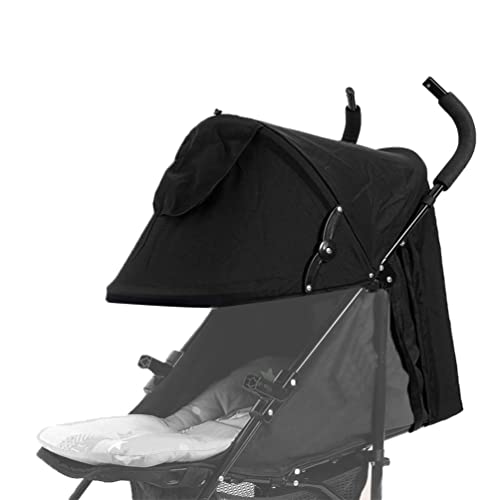 Универзален шетач за шетач на сончеви сенка шетач на шетач на крошна за количка за бебиња за бебиња од чадор од чадор со џебови со џебови,