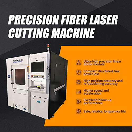 Машина за сечење на ласер од 1000W со влакна 600 × 800мм работна површина Комплетна затворена машина за гравура на ласерско гравура
