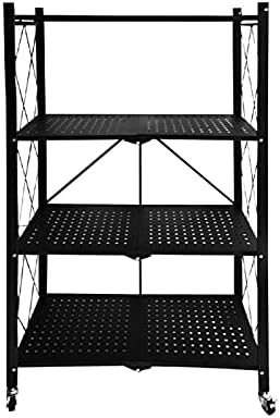 Мулти-двостепена решетка за решетки за решетки за решетки за решетки за складирање решетката решетка за решетки за рак за складирање на трпезарија со црна метална