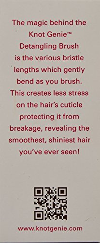 Knot Genie Detangling четка за коса за деца | Совршена четка за разоткривање за кадрава коса, нежно одвоени затегнувања, остава коса мазна и