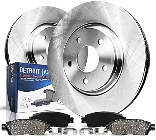 Детроитска оска - Ротори на сопирачките на предниот диск + Замена на влошки за сопирачки за сопирачки за 300 Dodge Charger Challenger