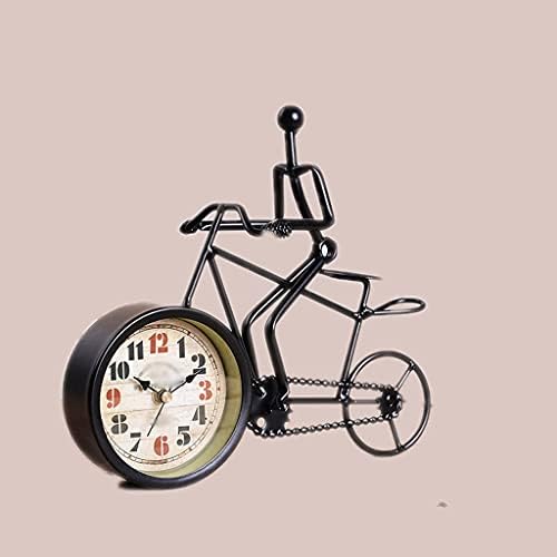 Феер рустикален метал велосипед часовник часовник за велосипед часовник за декорација на домашен часовник украсен стил на стил