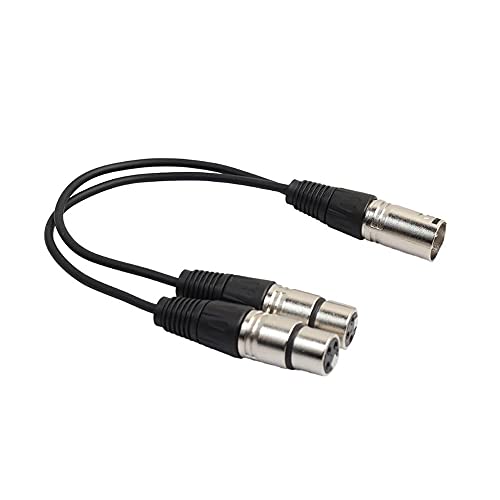 BHVXW 34 см 3-пински 1 машки до 2 женски кабел за аудио продолжение микрофон и кабел за аудио сплитер