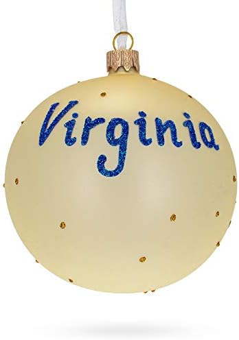 Држава Вирџинија, Божиќна украс на стаклена топка 4 инчи