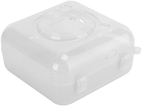 Заштитна кутија за печатач, про transparentирен/розов шок -отпорен џеб кутија за џеб печатач, за печатач за џеб со Bluetooth за термичка леплива белешка Баркод печатач