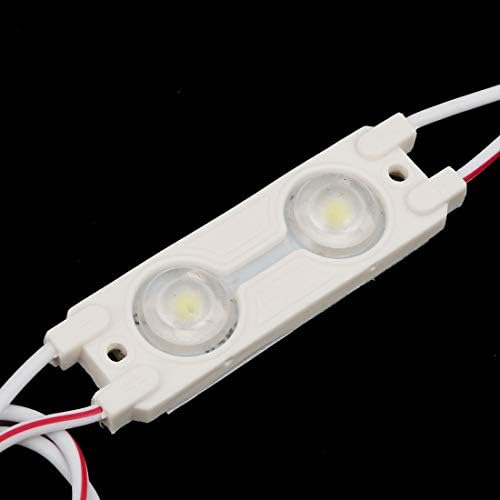 AEXIT 10PCS DC осветлување и контроли 12V бело 2-LED 5050 водоотпорен модул светло светло ѓ