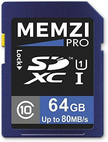 MEMZI PRO 64gb Класа 10 80MB/s Sdxc Мемориска Картичка За Panasonic Lumix DMC-GX80, DMC-GX80C, DMC-GX80H, DMC-GX80W Дигитални Камери