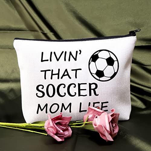 BDPWSS фудбалски шминка торба фудбалски lубител подарок фудбал мама инспиративен подарок фудбалер подарок за живеење тој фудбал