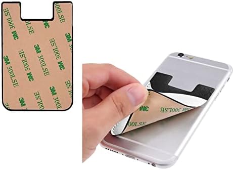 Прилагоден држач за телефонски картички Телефонски паричник, персонализиран Додај го вашиот текст за лепило за лепило за лепило за