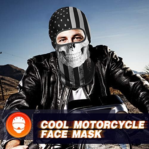 Венсвел 3Д балаклава ски -маска ладно череп животинско целосна маска за лице Велосипедизам/мотоцикл/Ноќта на вештерките