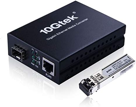 IPOLEX 33FT LC до LC Multimode Fiber Patch Cable & Gigabit Ethernet Multi-Mode LC Fiber Media Converter комплет
