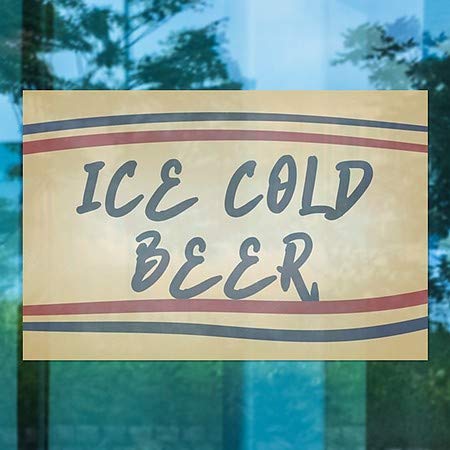 CGSignLab |Ледено Ладно Пиво-Ленти За Носталгија Прицврстување На Прозорецот | 36x24