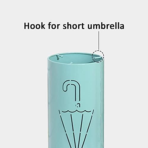 Lxdzxy чадор стои, метал чадор штанд, модерен решетка за држачи за чадор, со 3 куки, за ходник, лоби, хотел, влез, бело