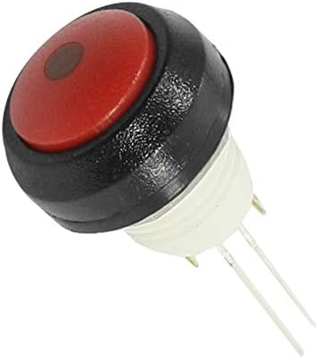 АЕКСИТ 24V 3A приклучоци за приклучоци SPST моментална црвена ламба водоотпорна пластична публика прекинувач за прекинувачи на копчето