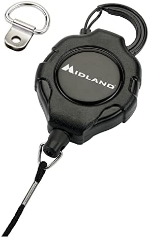 Мидленд - MXMCBK - Врза на микрофон што може да се повлече - Компатибилен со Midland MXT MicroMobiles & Microphones - 36 ”Kevlar