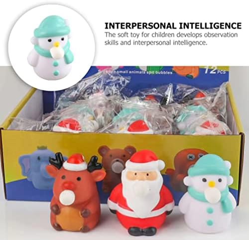 Абаодам Божиќни мочи играчки стискаат играчка за декомпресија за деца возрасни Божиќни кеси за порибување на столбови за забави за забави