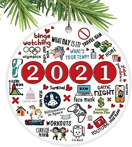 Божиќни висечки украси 2021 Божиќни приврзоци Божиќно дрво виси додатоци-подарок за запомнување